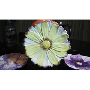 Unique Daisy Flower Ceramic Plate